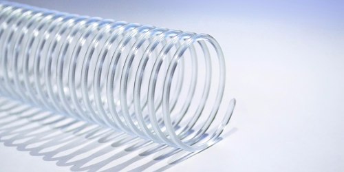 ESPIRAL PVC TRNASPARENTE x1 - 14mm. ( 85 hojas)