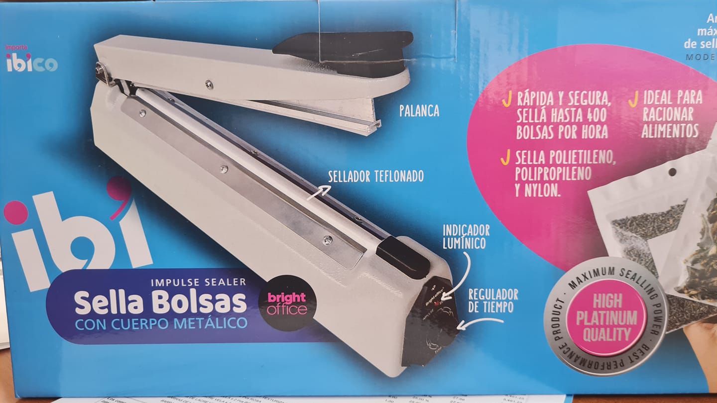 SELLADORA BOLSA METALICO 20cm. METALICA + 1 RES.REP