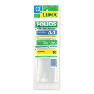 FOLIO PLAST.STANDARD - A4 x 10u