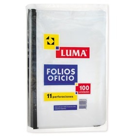 FOLIO PLAST.STANDARD - OFICIO x 100u