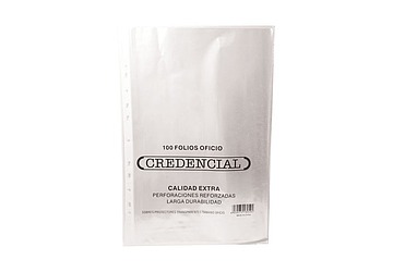 FOLIO PP CREDENCIAL OFICIO x 100u  (50micrones)