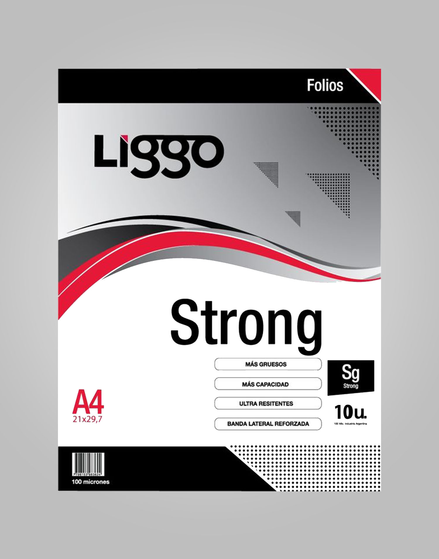 FOLIO PP.A4.LIGGO.100mi..STRONGx10 u