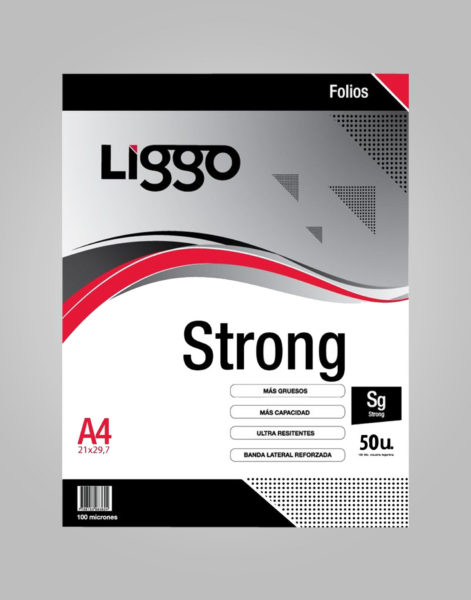 FOLIO PP.A4.LIGGO.100mi..STRONGx50 u