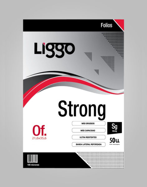 FOLIO PP.OFICIO LIGGO.STRONG 100mi..x 50u