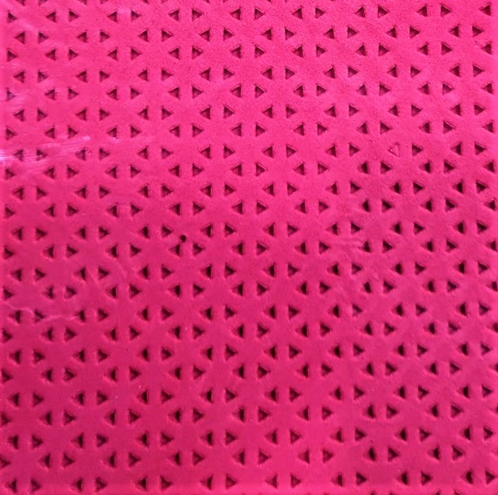 GOMA EVA CALADA TRIANGULOS - ROJO