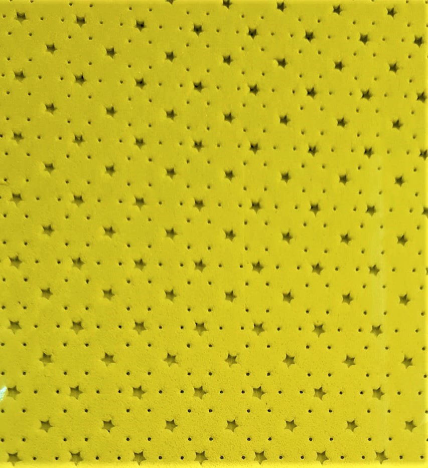 GOMA EVA CALADA ESTRELLA - AMARILLO