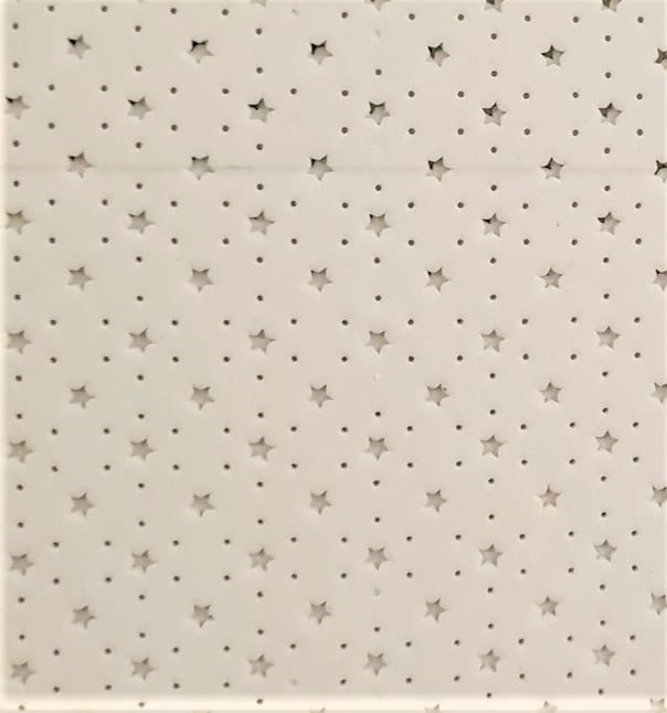 GOMA EVA CALADA ESTRELLA - BLANCO