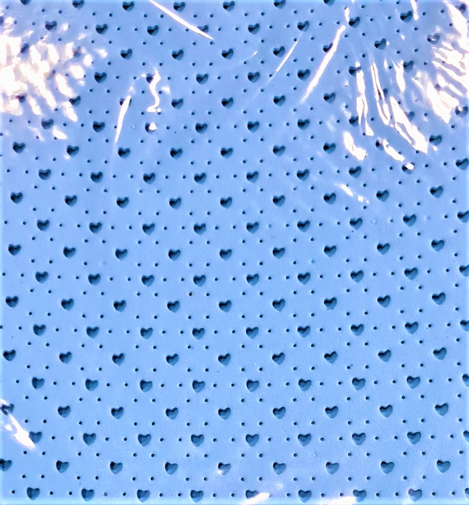 GOMA EVA CALADA CORAZON - CELESTE