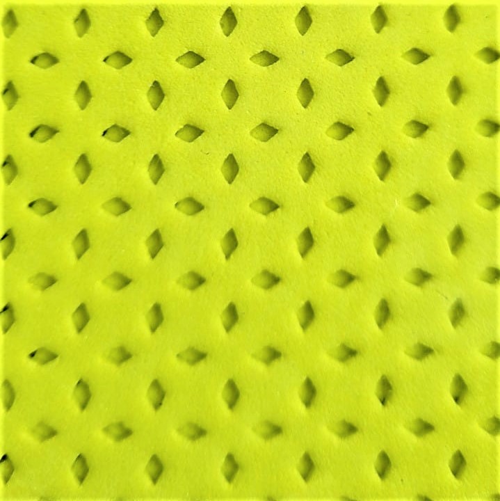 GOMA EVA CALADA FLORES 2 - AMARILLO