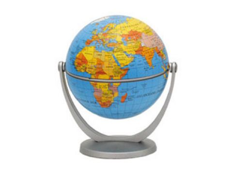 GLOBO TERRAQUEO B.PLAST.10 CM.POLI.MULTIGIRO