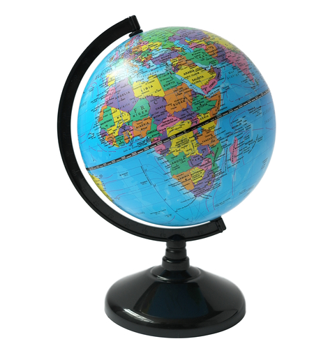 GLOBO TERRAQUEO BASE PLAST.10 CM 107 POLITICO