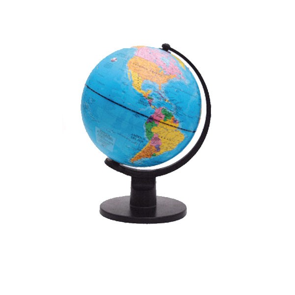 GLOBO TERRAQUEO BASE PLASTICA 25 CM.