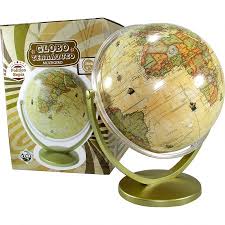 GLOBO TERRAQUEO BASE PLASTICA.20cm. - ANTIGUO MULTIGIRO