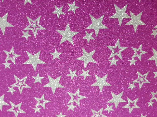 GOMA EVA FANTASIA GLITTER 40x60 - ROSA+ESTRELLAS