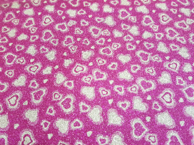 GOMA EVA FANTASIA GLITTER 40x60 - ROSA+CORAZONES