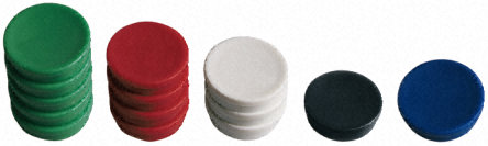 IMANES RED.2500 GR. 35mm. DIAMETRO ROJO