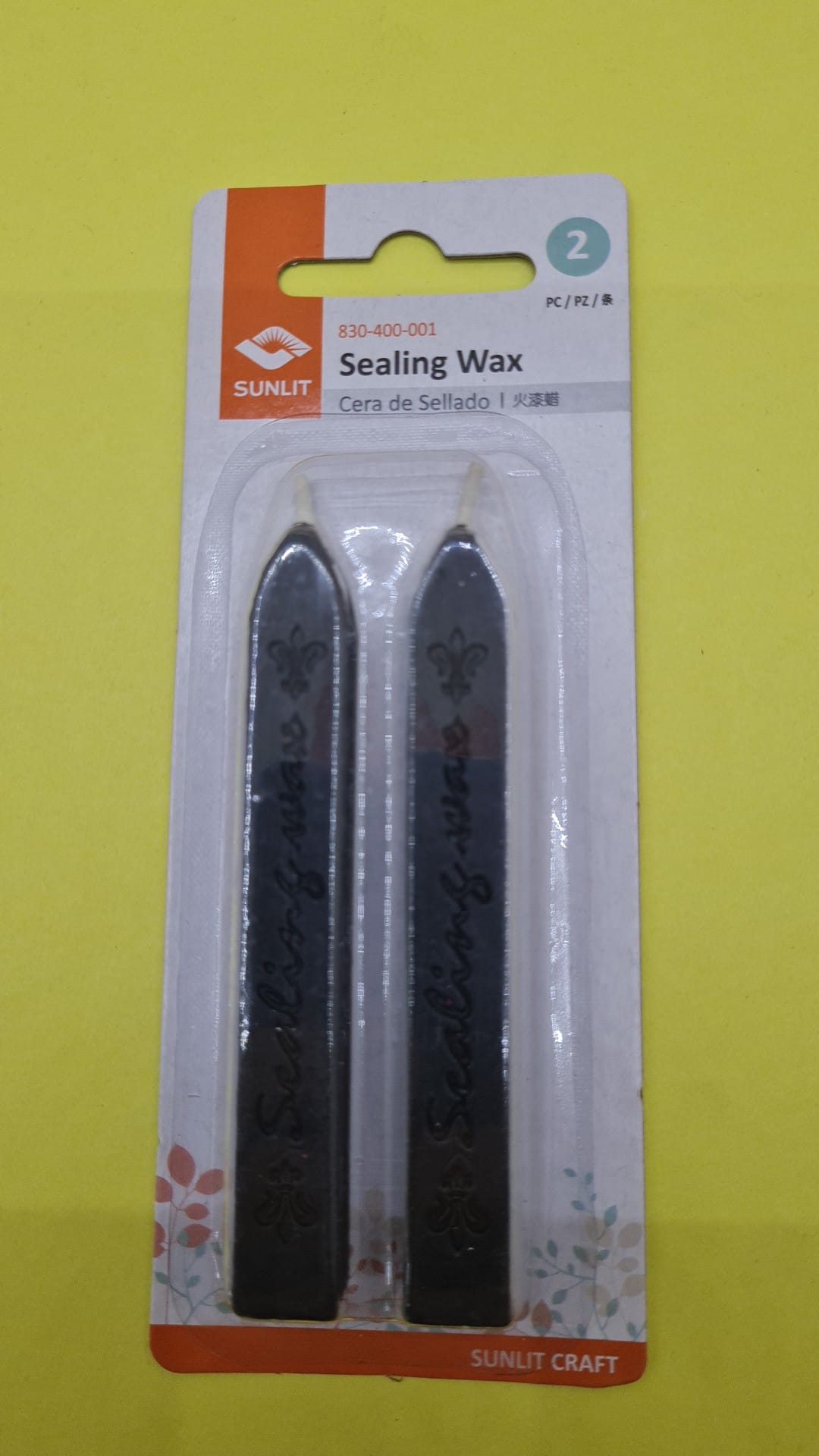 LACRE VELA x 2u. NEGRO