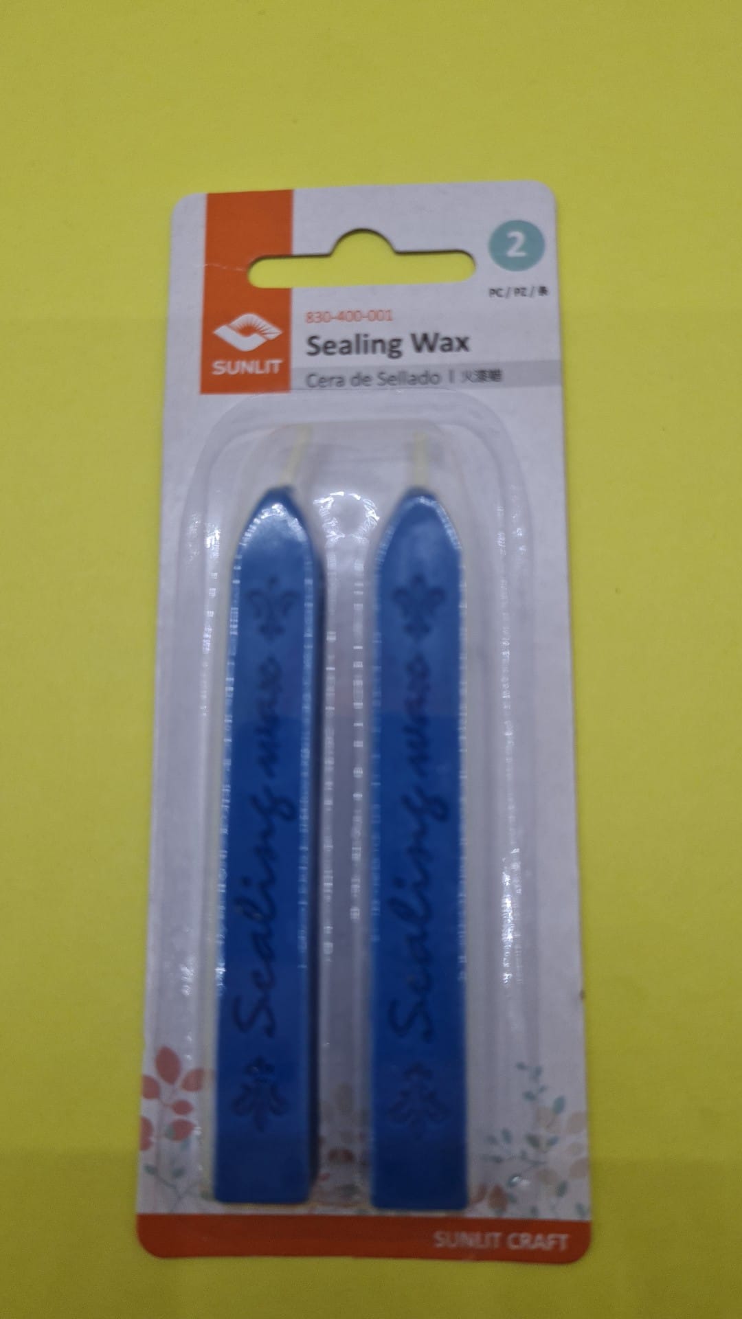 LACRE VELA x 2u. AZUL
