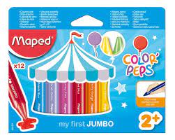 LAPIZ CERA WAX JUMBO x 12u. primera edad