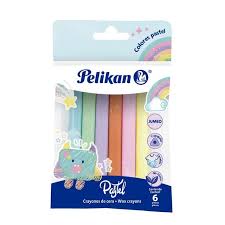 LAPIZ CERA PELIKAN x 6u. PASTEL
