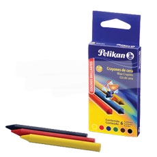 LAPIZ CERA PELIKAN X 6 U.