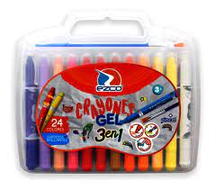 LAPIZ CERA GEL EZCO x 24u.+ PINCEL