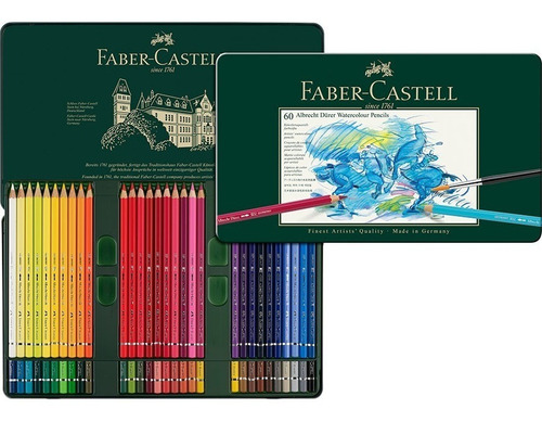 LAPIZ ALBRECHT DURER ACUARELABLE x 60 CAJA METAL
