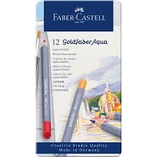 LAPIZ GOLDFABER ACUARELABLE x 12 CAJA METAL