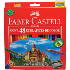 LAPIZ COLOR FABER CARTON x 48  LARGOS