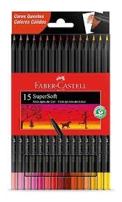 LAPIZ FABER SUPER SOFTx15u CALIDOS