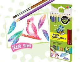 LAPIZ COLOR ACUARELABLE PIZZINI x12 LARGO