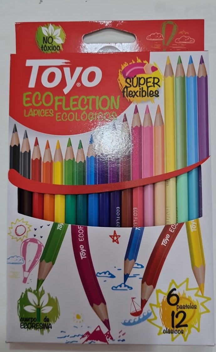 LAPIZ COLOR TOYO ECO-FLECTION 18  (12+6)
