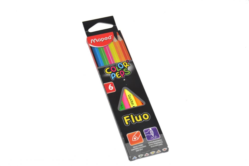 LAPIZ COLOR MAPED FLUOR x 6u .