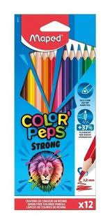 LAPIZ COLOR MAPED JUMBO STRONG x 12 LARGO