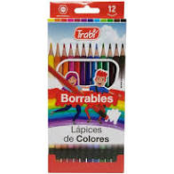 LAPIZ COLOR TRABI x 12 L CON GOMA