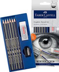 LAPIZ GRAFITO FABER-CASTELL CREATIVE JUEGO x8pz 