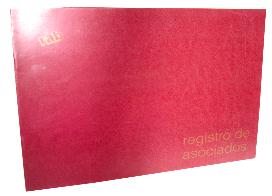 LIBRO RAB REGISTRO DE ASOCIADOS 1/2 TF.