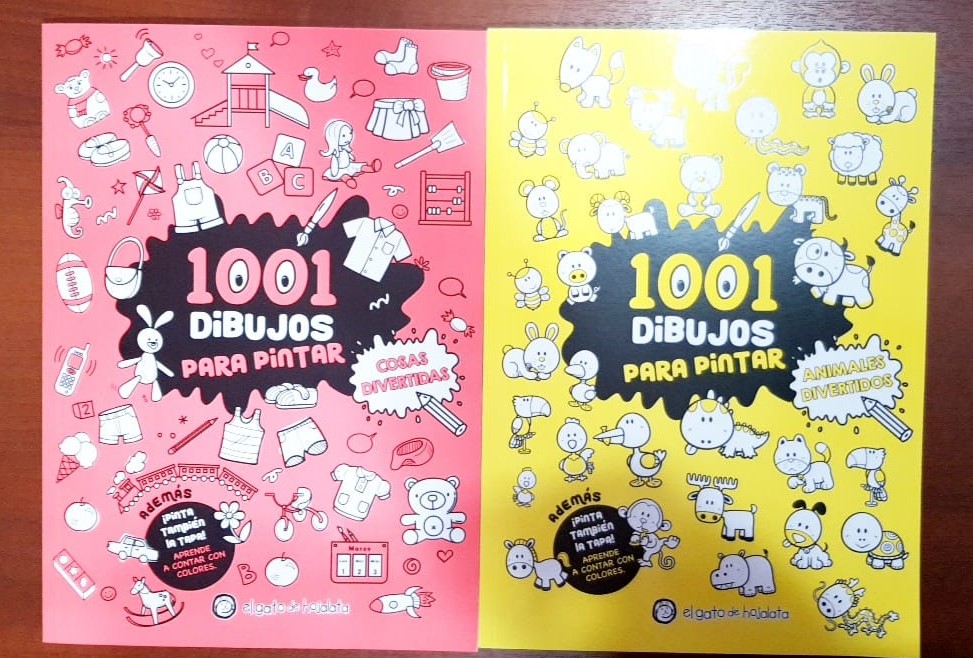 LIBRO 1001 DIBUJOS PARA PINTAR - ED.GUADAL