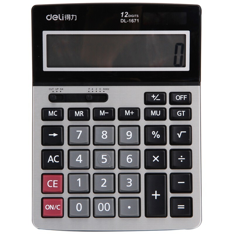 CALCULADORA DELI - 1671 - (12dig) 