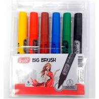 MARCADOR TRABI BIG BRUSH x 6 colores