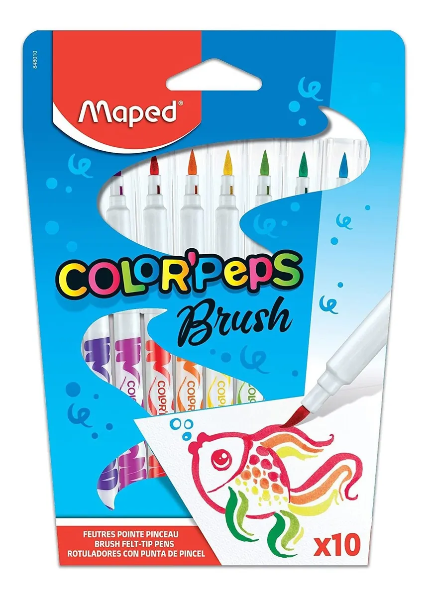 MARCADOR MAPED BRUSH X 10