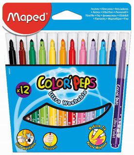 MARCADOR MAPED COLOR PEPS FINOS  X 12