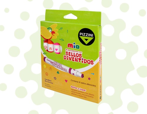 MARCADOR PIZZINI MAXI.SELLOS MAGICOS * 8