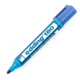 MARCADOR EDDING 180 (AGUA) REDONDA AZUL