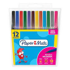 MARCADOR PAPER MATE FINO x 12