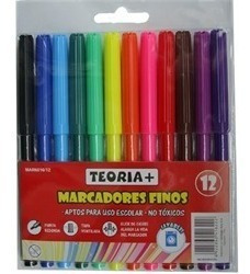 MARCADOR TEORIA FINO TRIANGULAR x12.u.