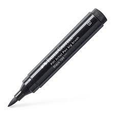 MARCADOR FABER PINCEL GRUESO NEGRO x 1u.