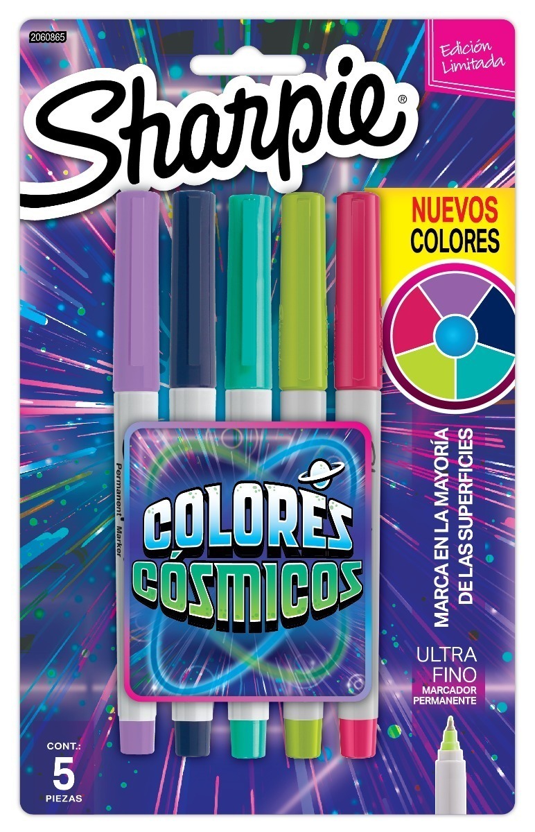 MARCADOR SHARPIE ULTRA FINE COSMICOS x 5.pza