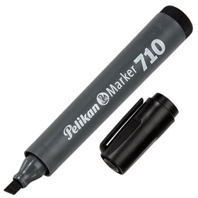 MARCADOR PELIKAN 710 AL SOLVENTE NEGRO