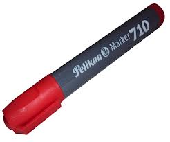 MARCADOR PELIKAN 710 AL SOLVENTE ROJO